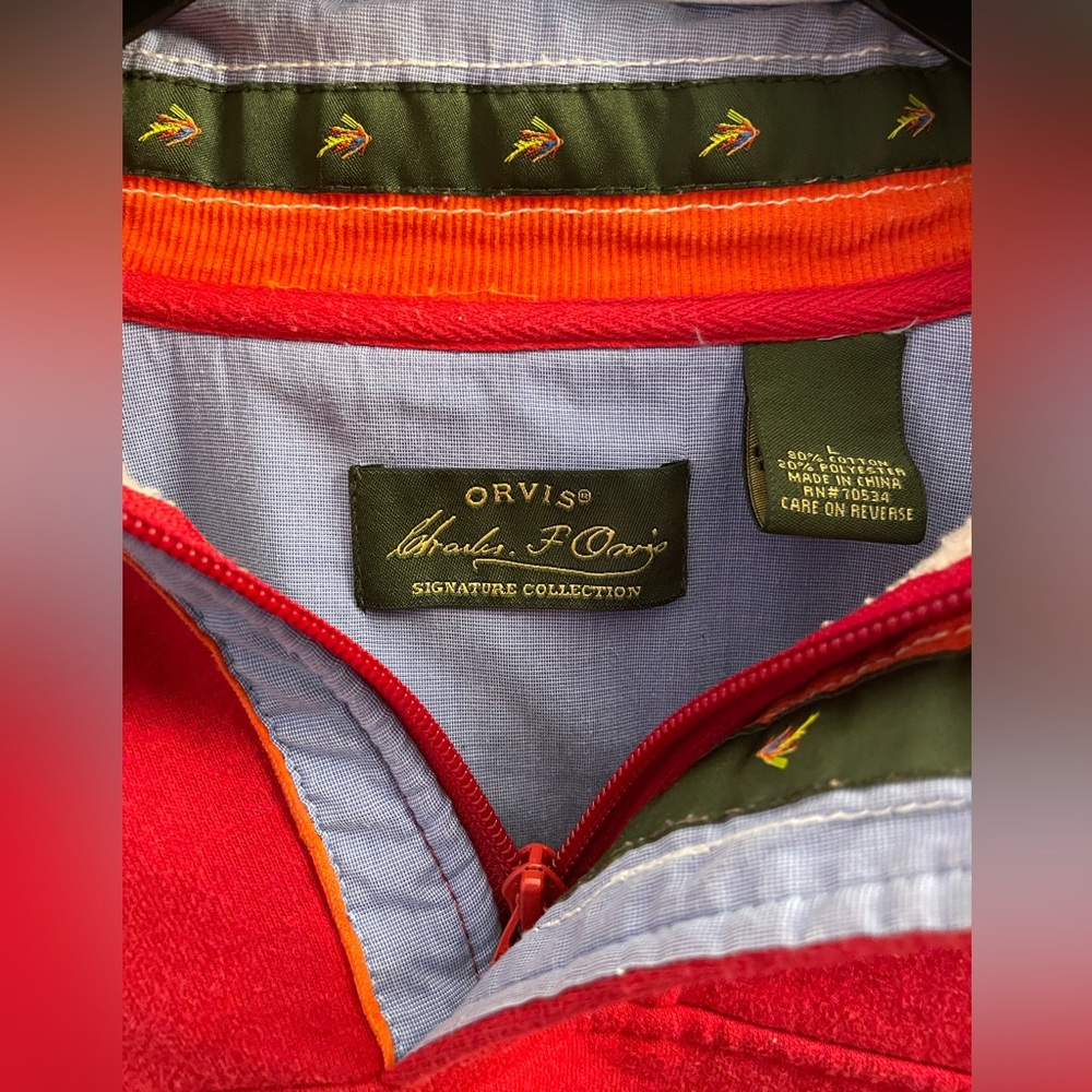 Orvis vintage 1/4 zip pullover